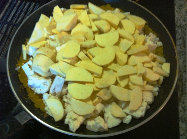 Primal Chicken Curry in Skillet