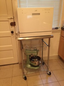 dishwasher on cart